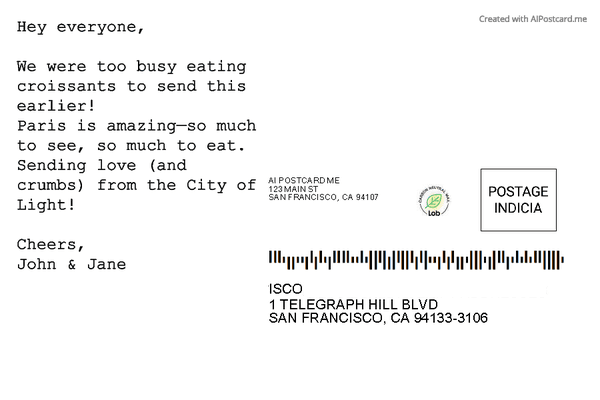 Forgot to send a postcard? No worries โ back of postcard