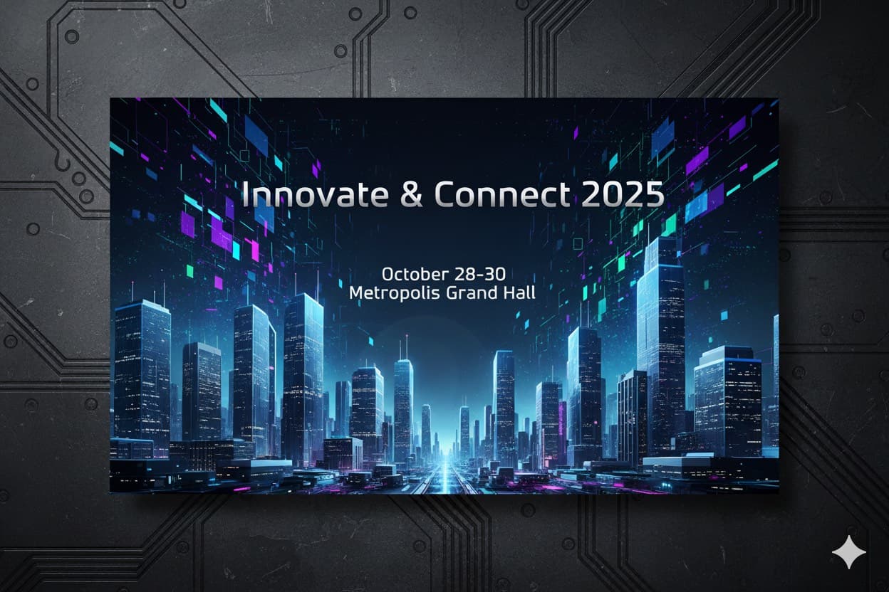 Corporate Event Invitation โ AI generated (front)